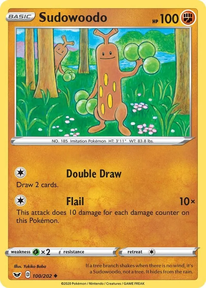 Sudowoodo — SWSH01: Sword & Shield Base Set — Pokemon