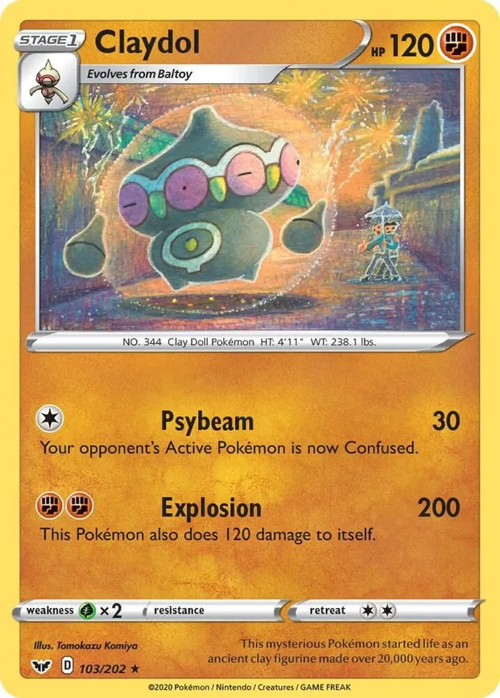 Claydol — SWSH01: Sword & Shield Base Set — Pokemon