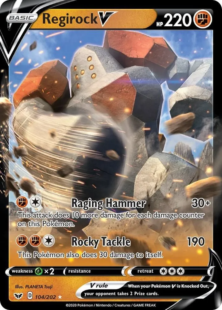 Regirock V — SWSH01: Sword & Shield Base Set — Pokemon