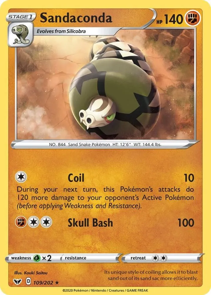 Sandaconda — SWSH01: Sword & Shield Base Set — Pokémon