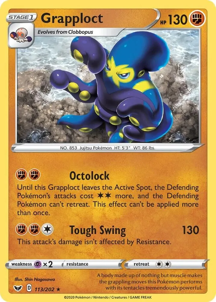 Grapploct — SWSH01: Sword & Shield Base Set — Pokémon