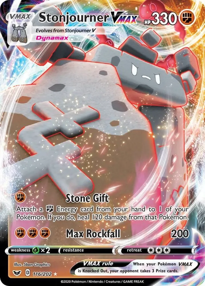 Stonjourner VMAX — SWSH01: Sword & Shield Base Set — Pokémon