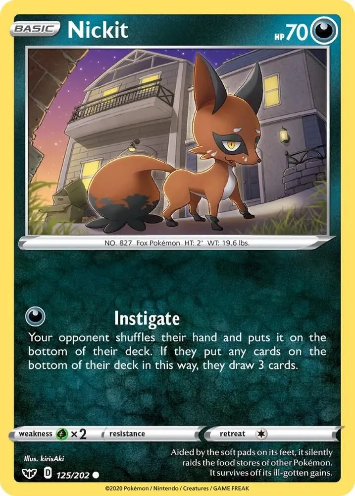 Nickit — SWSH01: Sword & Shield Base Set — Pokémon