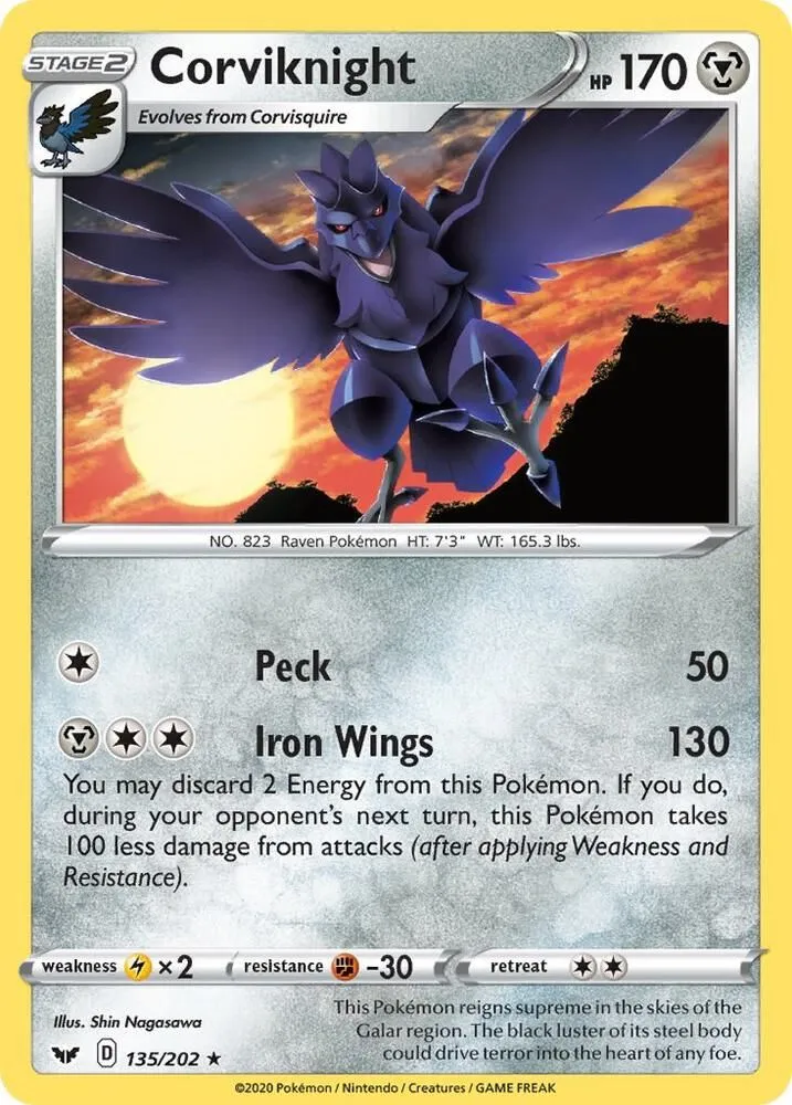 Corviknight — SWSH01: Sword & Shield Base Set — Pokemon