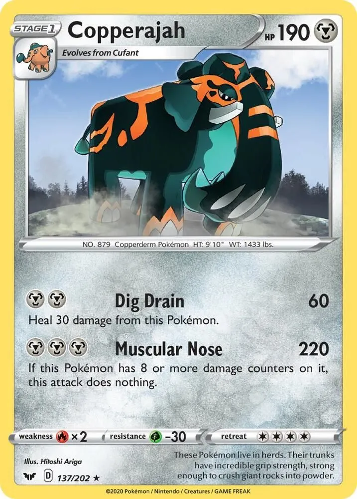 Copperajah — SWSH01: Sword & Shield Base Set — Pokemon