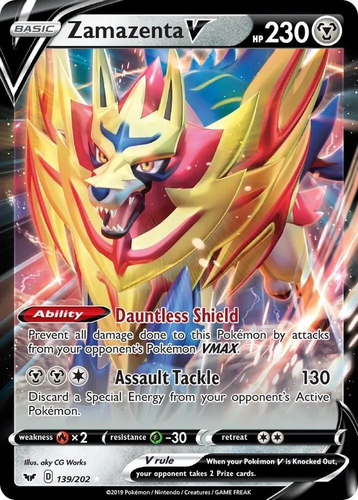 Zamazenta V — SWSH01: Sword & Shield Base Set — Pokémon