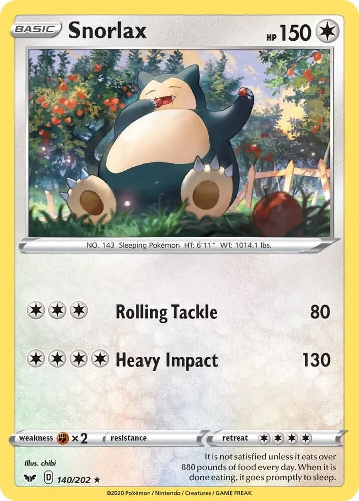Ronflex — SWSH01: Sword & Shield Base Set — Pokémon