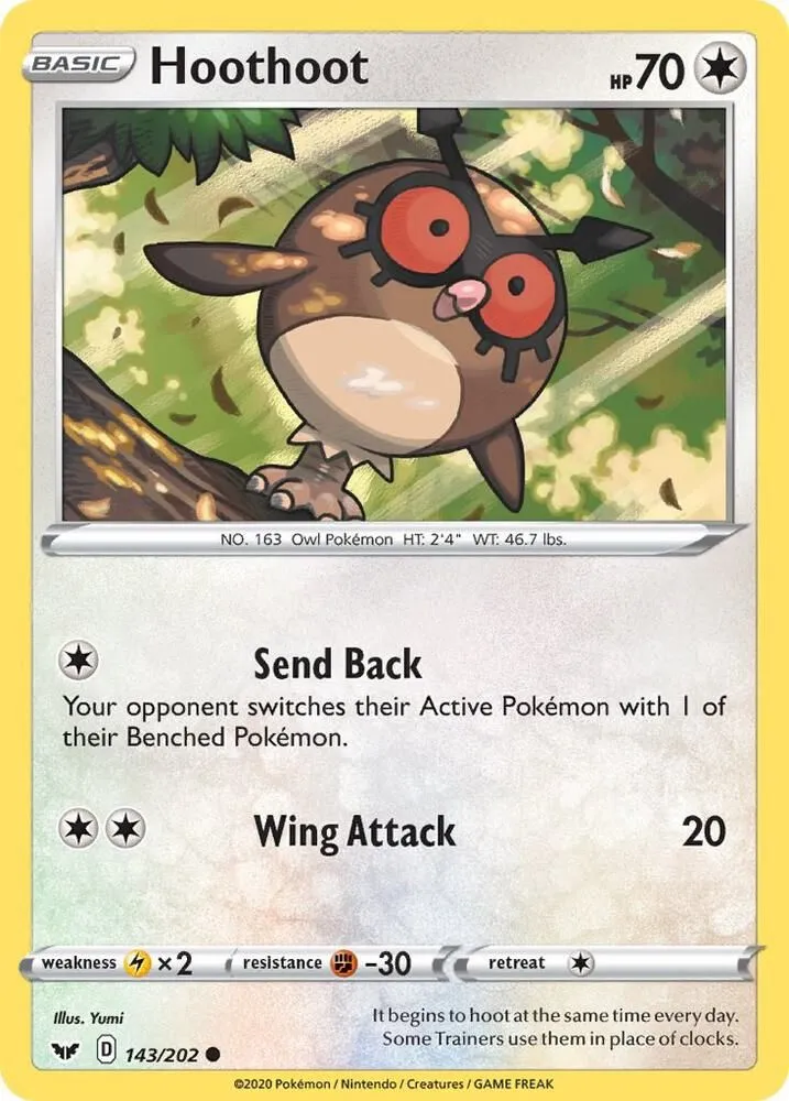 Hoothoot — SWSH01: Sword & Shield Base Set — Pokémon