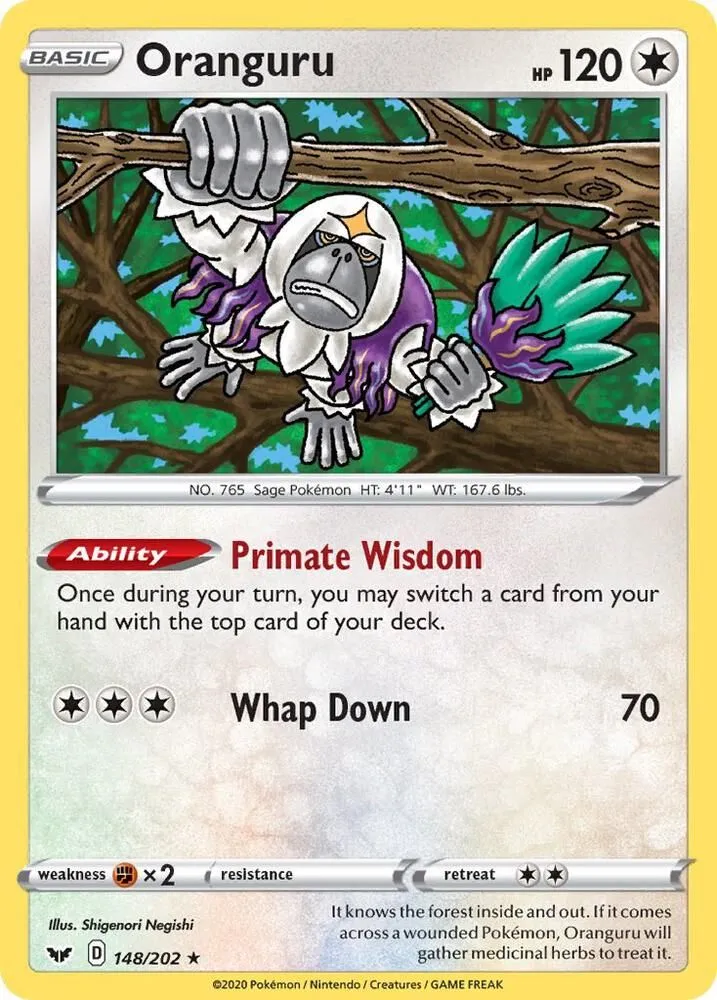 Oranguru — SWSH01: Sword & Shield Base Set — Pokémon