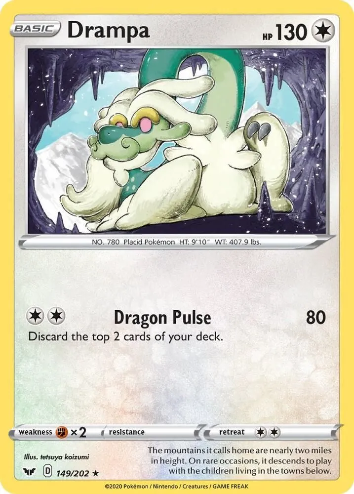 Drampa from SWSH01: Sword & Shield Base Set - Pokemon
