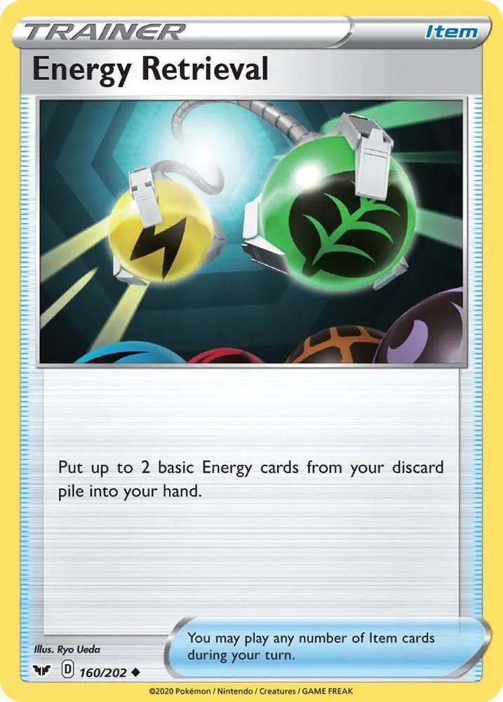 Energy Retrieval — SWSH01: Sword & Shield Base Set — Pokémon