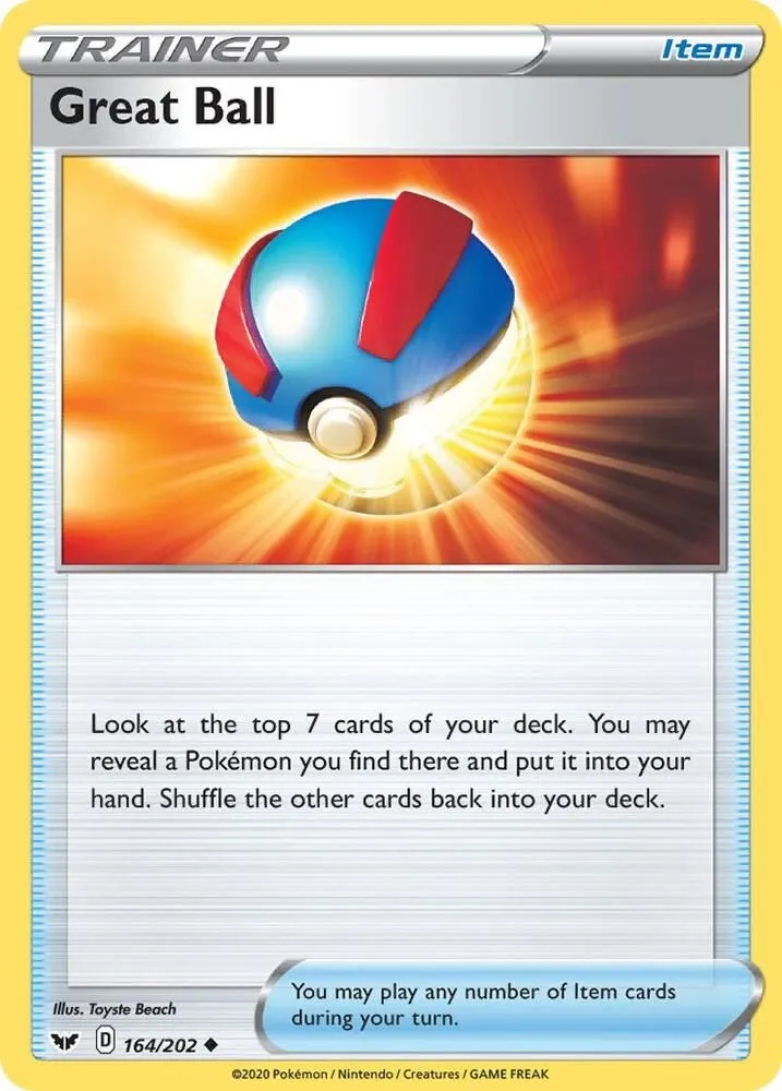 Great Ball — SWSH01: Sword & Shield Base Set — Pokémon