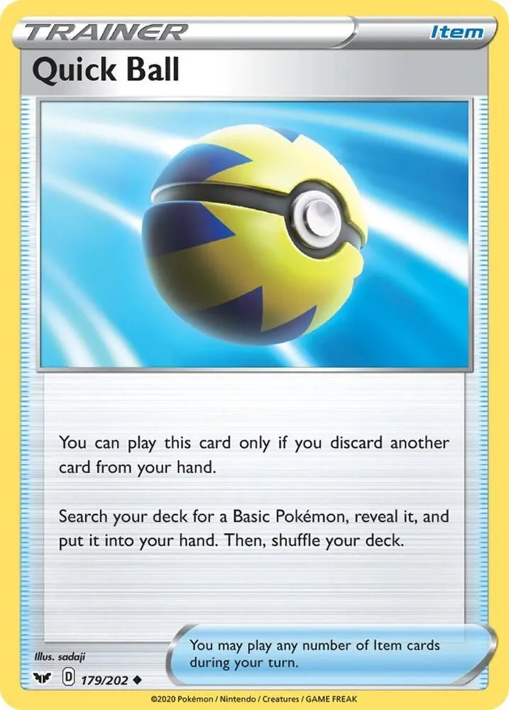 Quick Ball — SWSH01: Sword & Shield Base Set — Pokémon