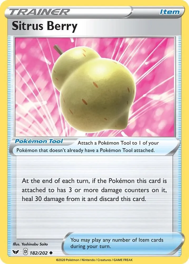 Sitrus Berry — SWSH01: Sword & Shield Base Set — Pokémon