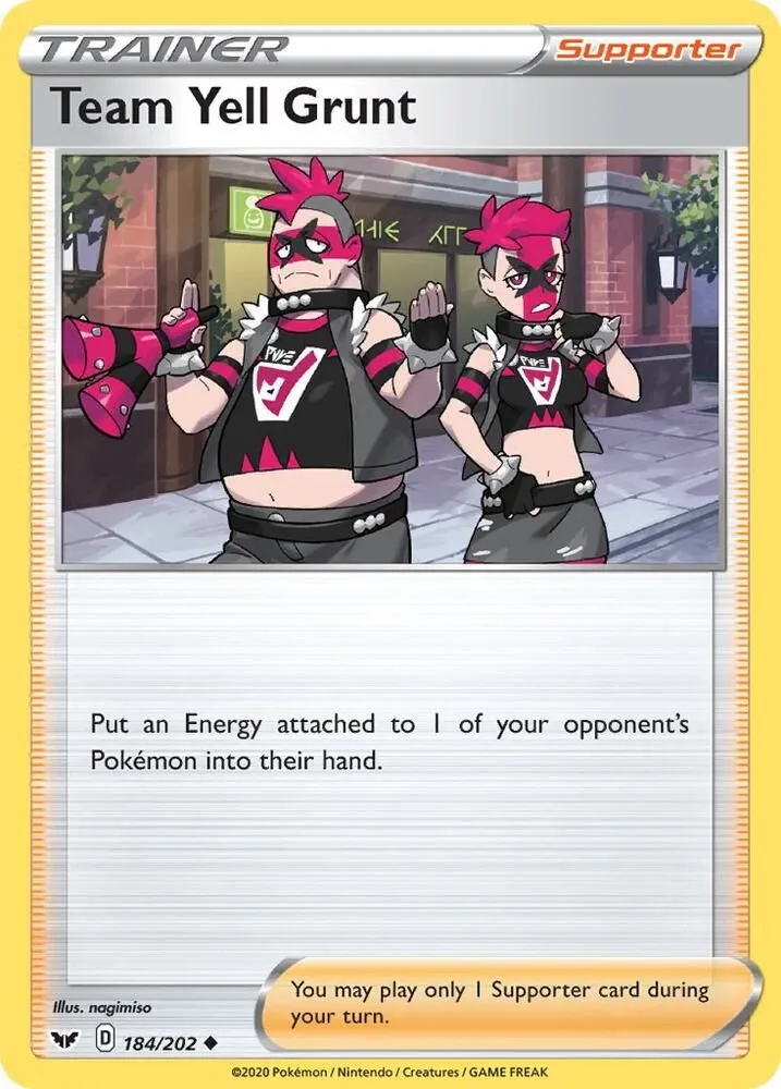 Team Yell Grunt — SWSH01: Sword & Shield Base Set — Pokémon