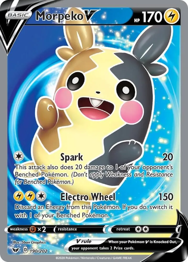 Morpeko V — SWSH01: Sword & Shield Base Set — Pokémon
