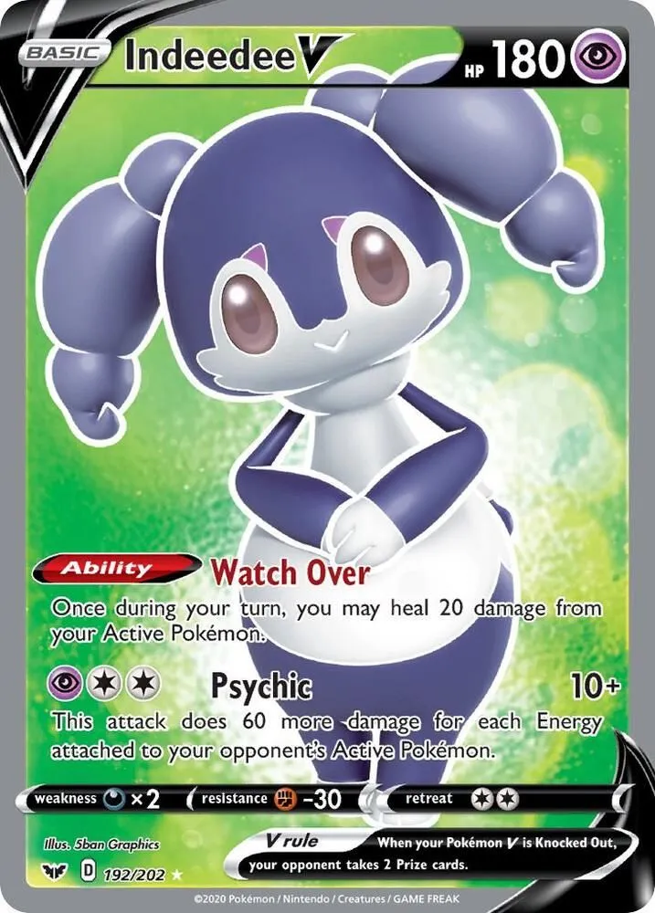 Indeedee V — SWSH01: Sword & Shield Base Set — Pokemon