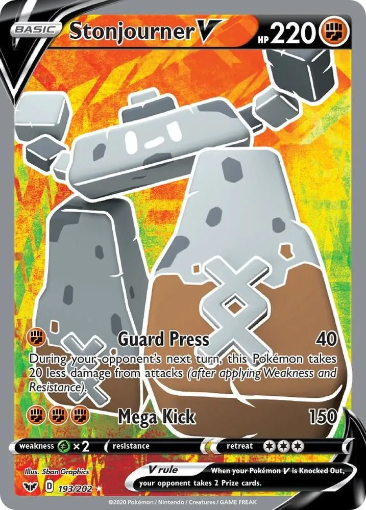 Stonjourner V — SWSH01: Sword & Shield Base Set — Pokémon