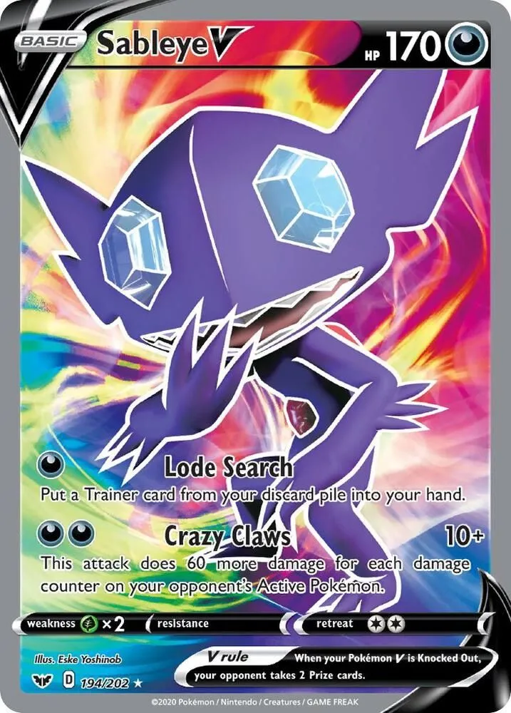 Sableye V — SWSH01: Sword & Shield Base Set — Pokémon