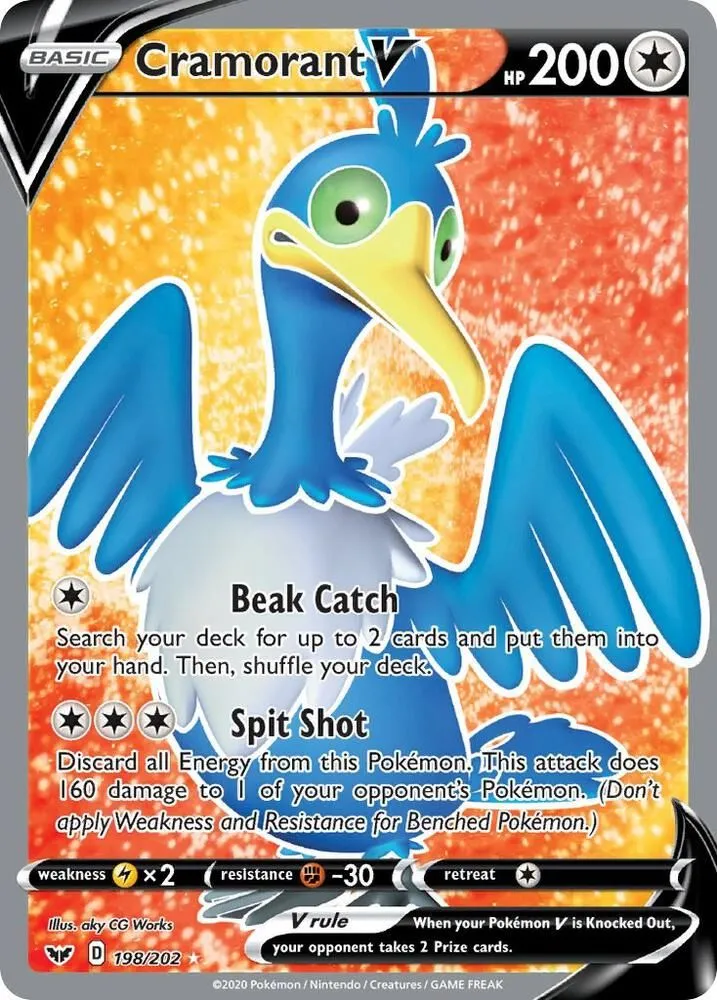 Cramorant V — SWSH01: Sword & Shield Base Set — Pokémon