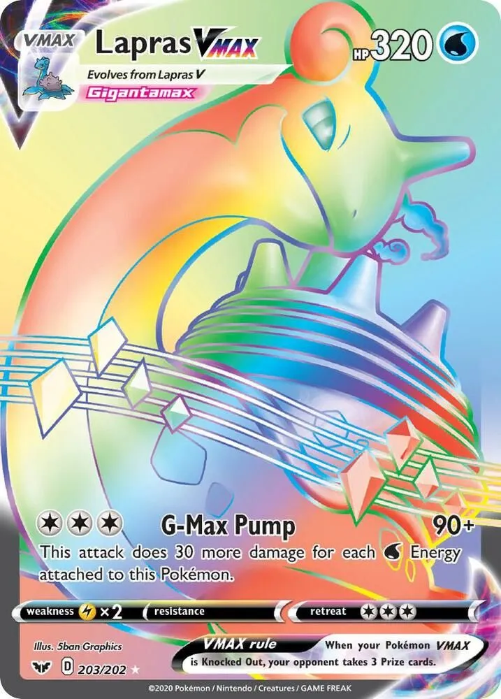 Lapras VMAX — SWSH01: Sword & Shield Base Set — Pokémon