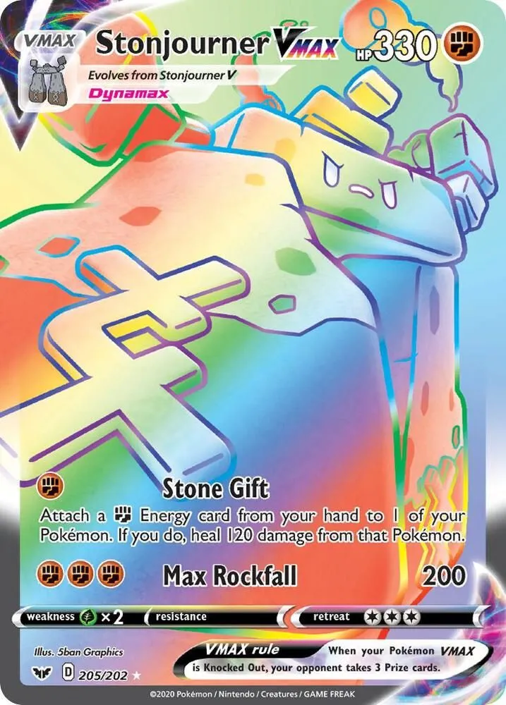 Stonjourner VMAX from SWSH01: Sword & Shield Base Set - Pokemon