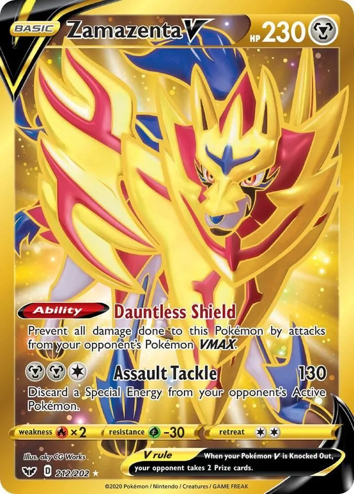 Zamazenta V — SWSH01: Sword & Shield Base Set — Pokémon