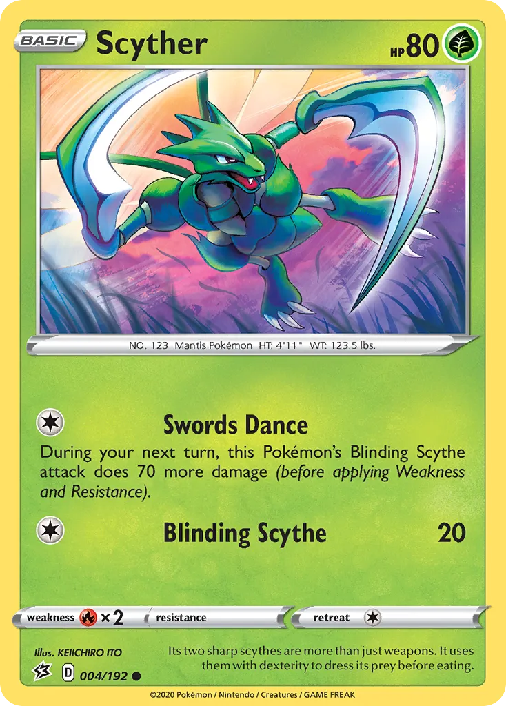 Scyther — SWSH02: Rebel Clash — Pokémon