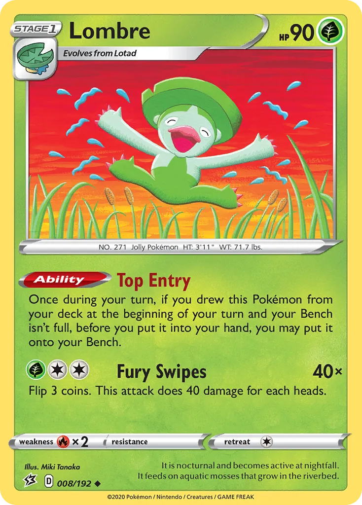 Lombre — SWSH02: Rebel Clash — Pokémon