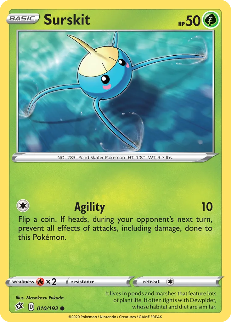 Surskit — SWSH02: Rebel Clash — Pokémon