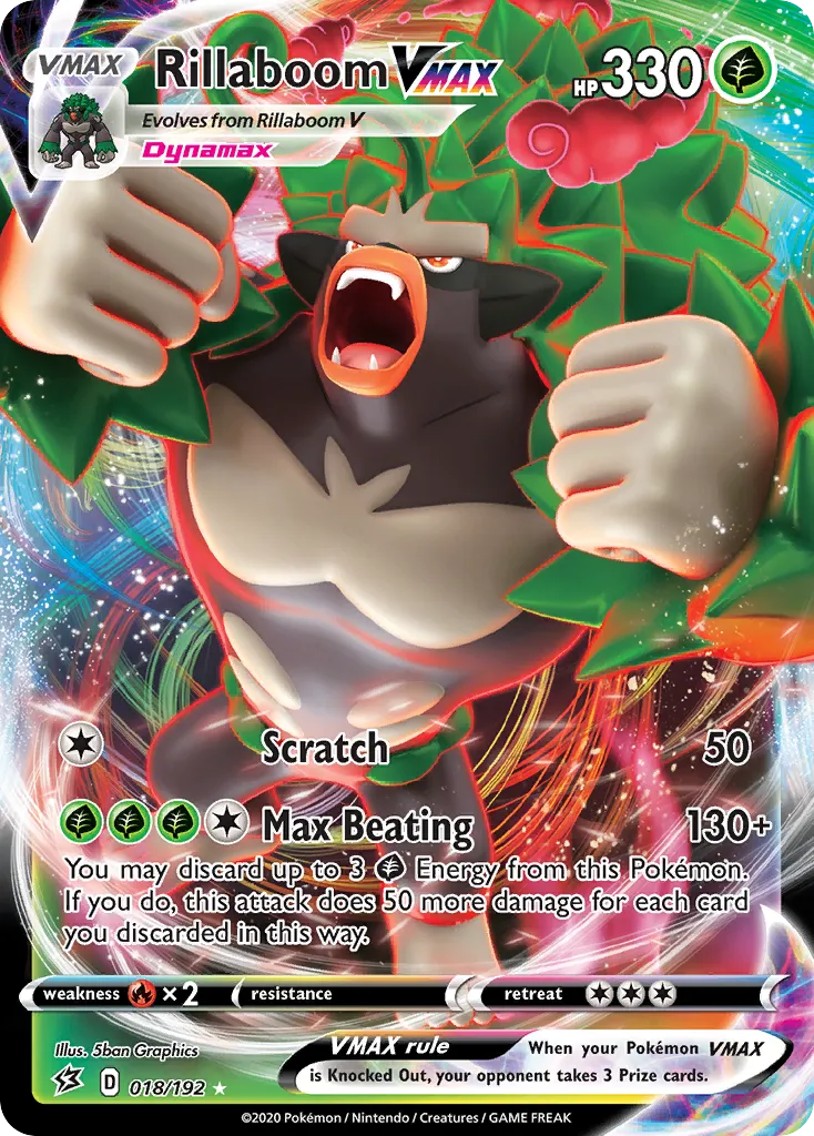 Rillaboom VMAX — SWSH02: Rebel Clash — Pokémon