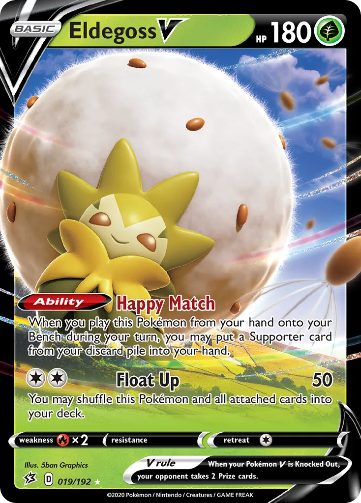 Eldegoss V — SWSH02: Rebel Clash — Pokémon