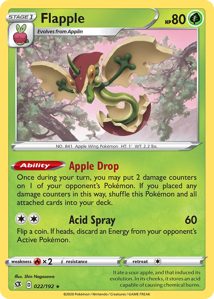 Flapple — SWSH02: Rebel Clash — Pokemon
