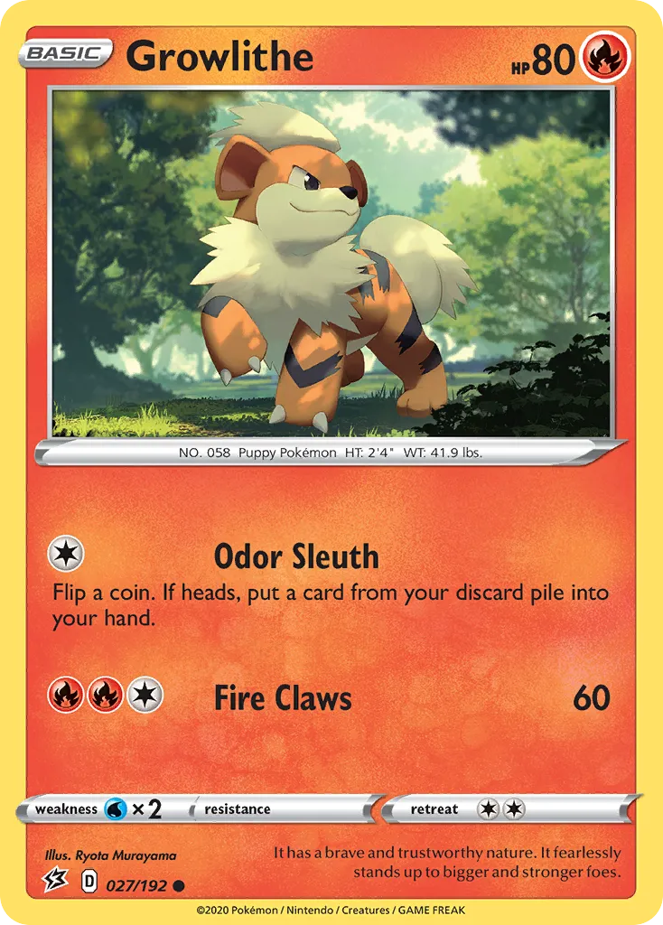 Growlithe — SWSH02: Rebel Clash — Pokémon