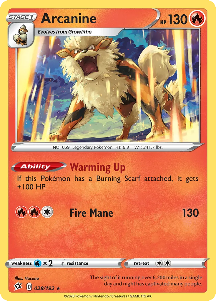 Arcanine — SWSH02: Rebel Clash — Pokémon