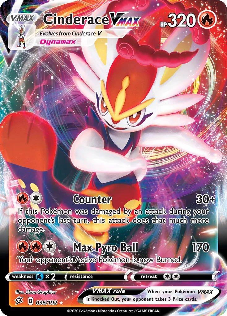 Cinderace VMAX — SWSH02: Rebel Clash — Pokémon