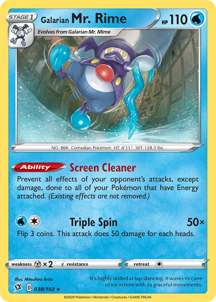 Galarian Mr. Rime — SWSH02: Rebel Clash — Pokemon