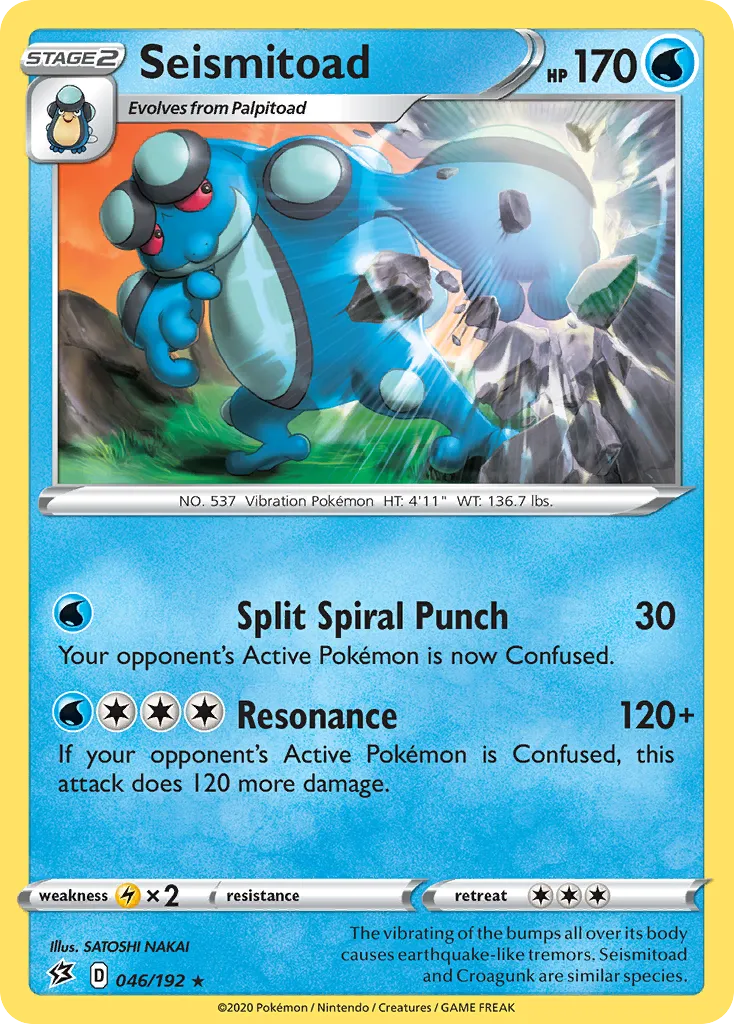 Seismitoad — SWSH02: Rebel Clash — Pokemon