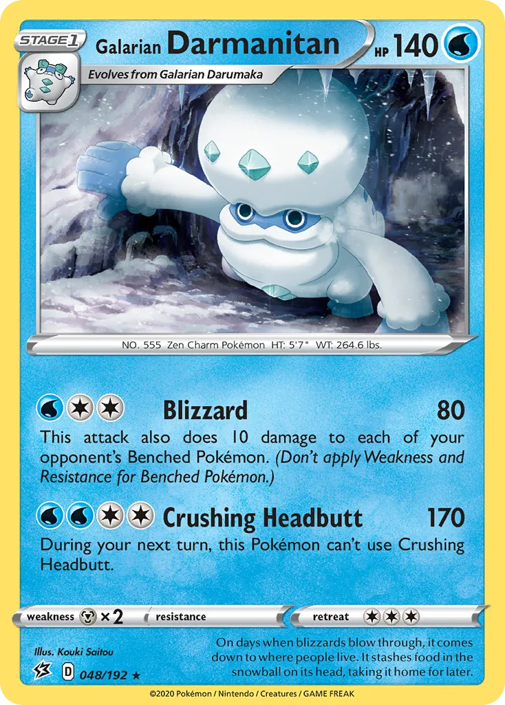 Galarian Darmanitan — SWSH02: Rebel Clash — Pokemon
