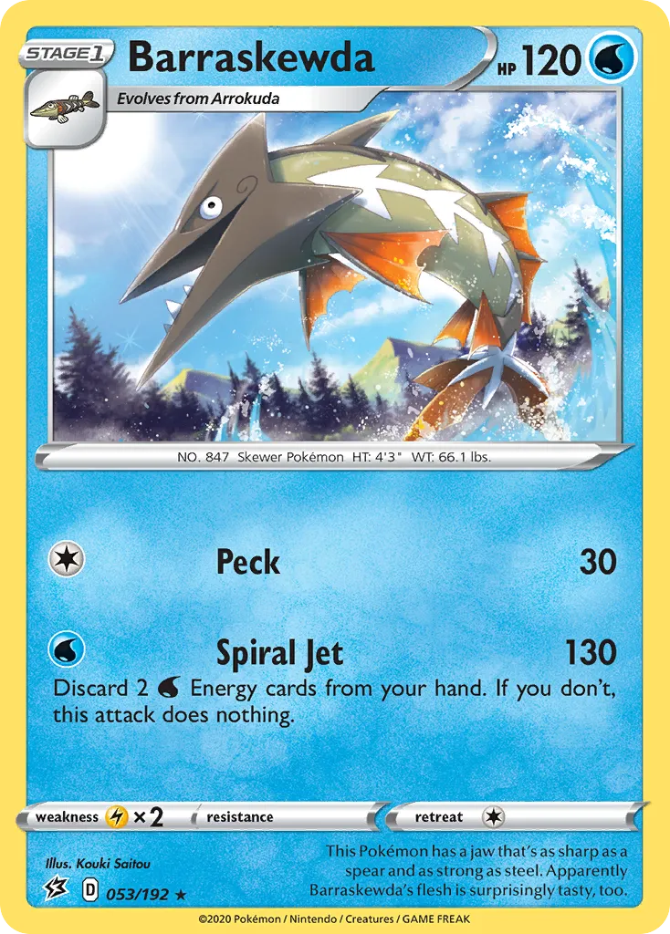 Barraskewda — SWSH02: Rebel Clash — Pokemon