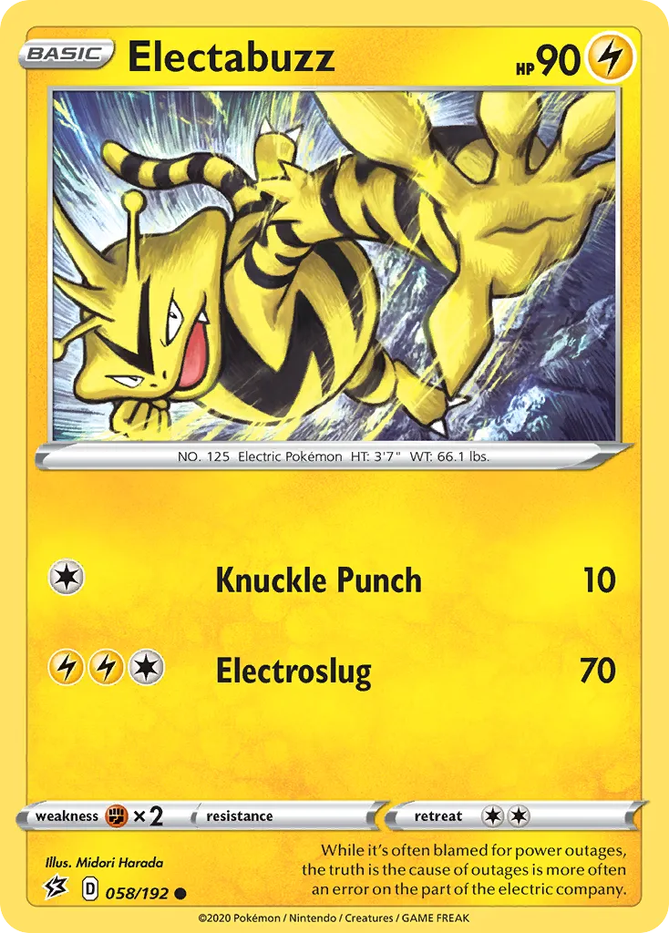 Electabuzz — SWSH02: Rebel Clash — Pokémon