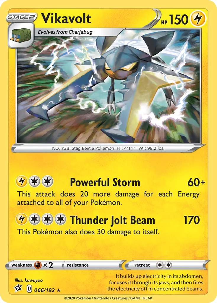 Vikavolt — SWSH02: Rebel Clash — Pokemon