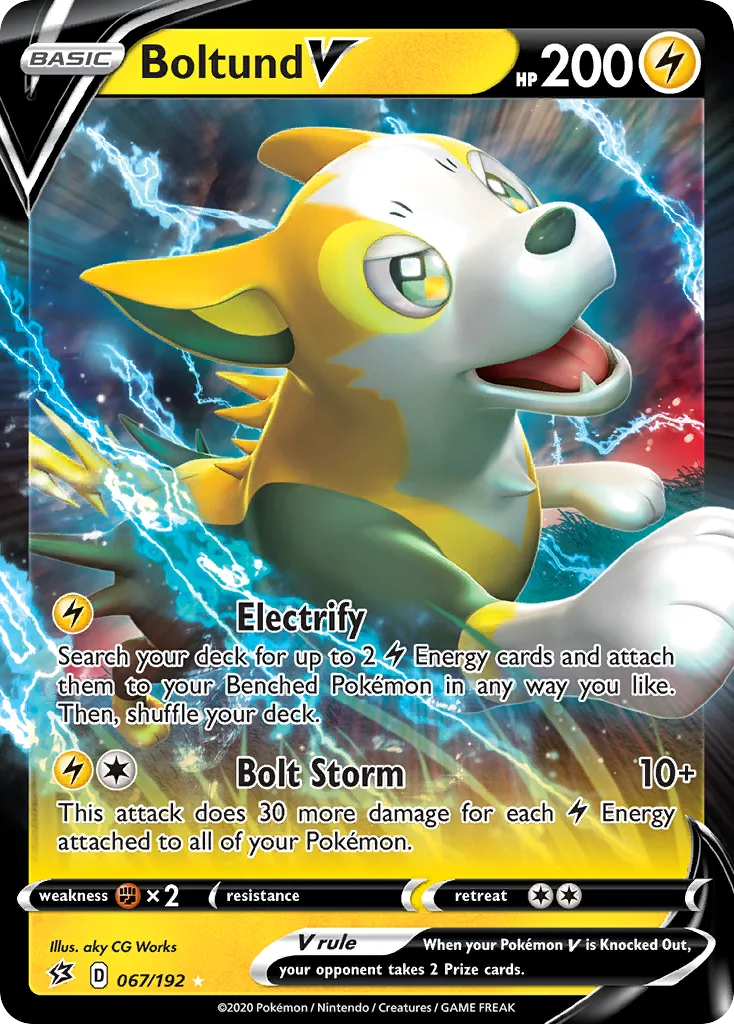 Boltund V — SWSH02: Rebel Clash — Pokémon