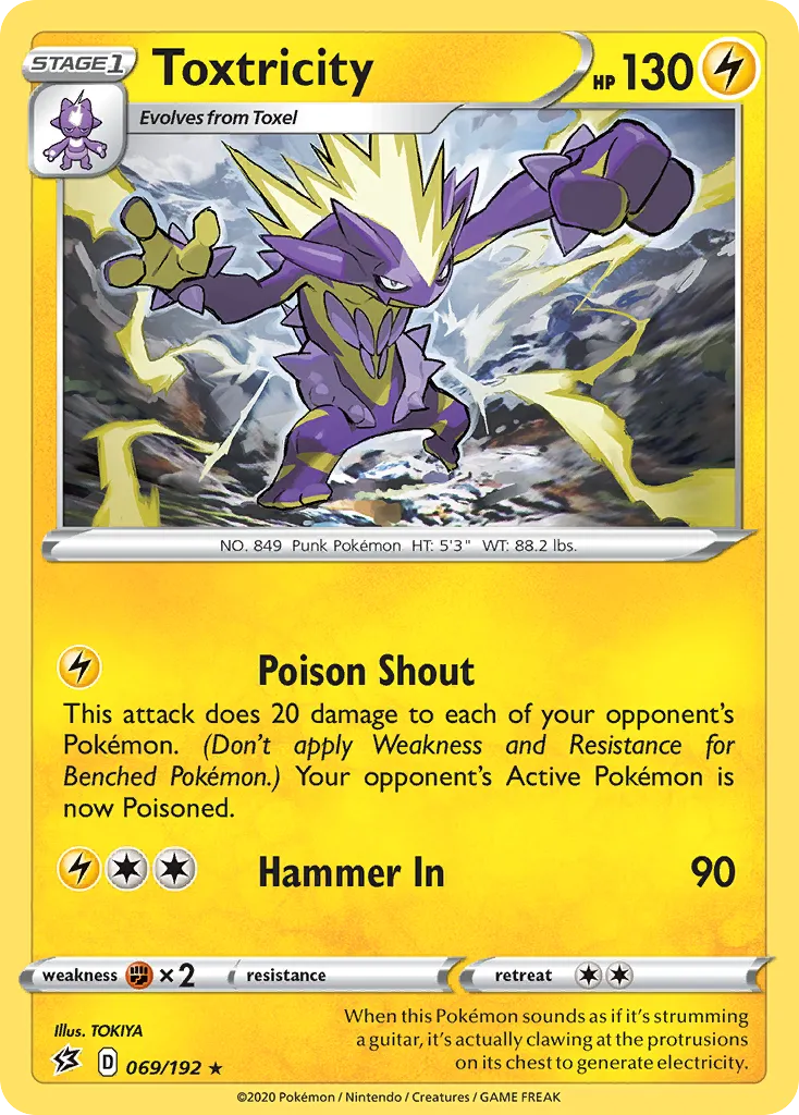 Toxtricity — SWSH02: Rebel Clash — Pokémon