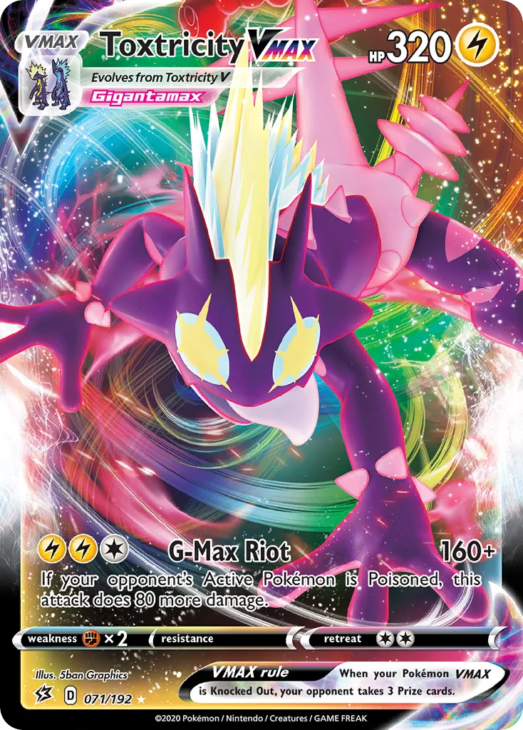 Toxtricity VMAX — SWSH02: Rebel Clash — Pokémon