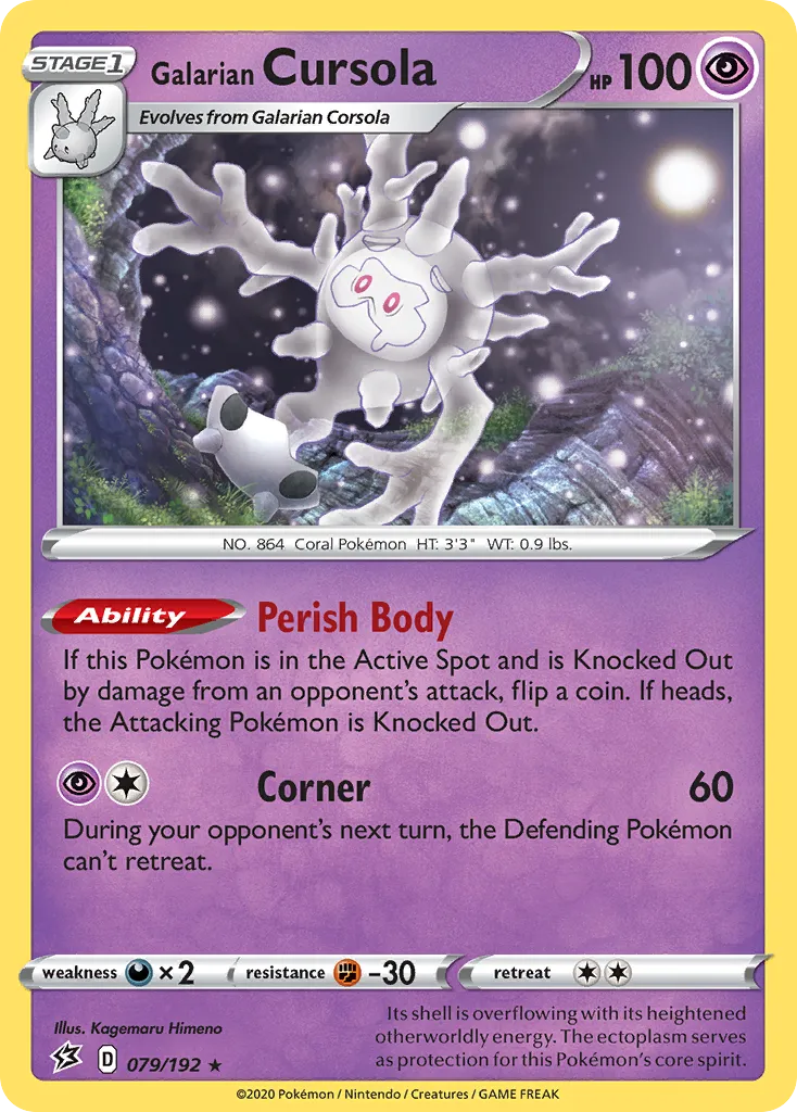 Galarian Cursola — SWSH02: Rebel Clash — Pokémon