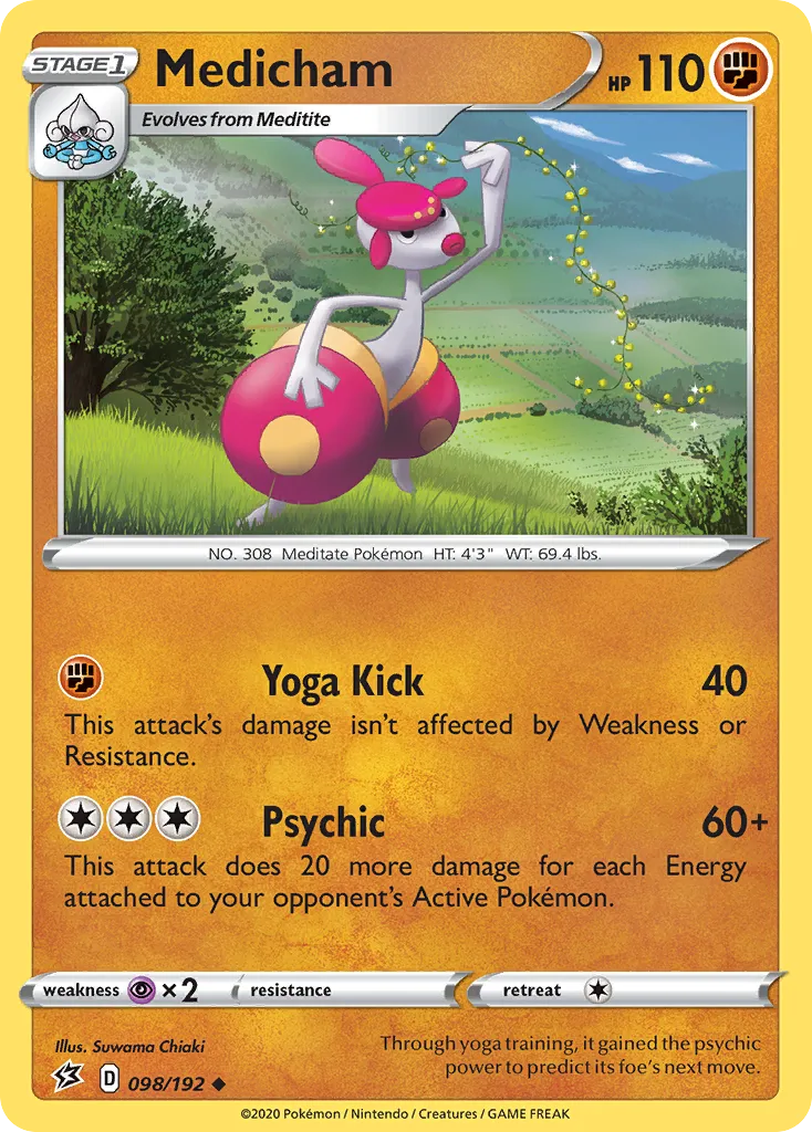 Medicham — SWSH02: Rebel Clash — Pokémon