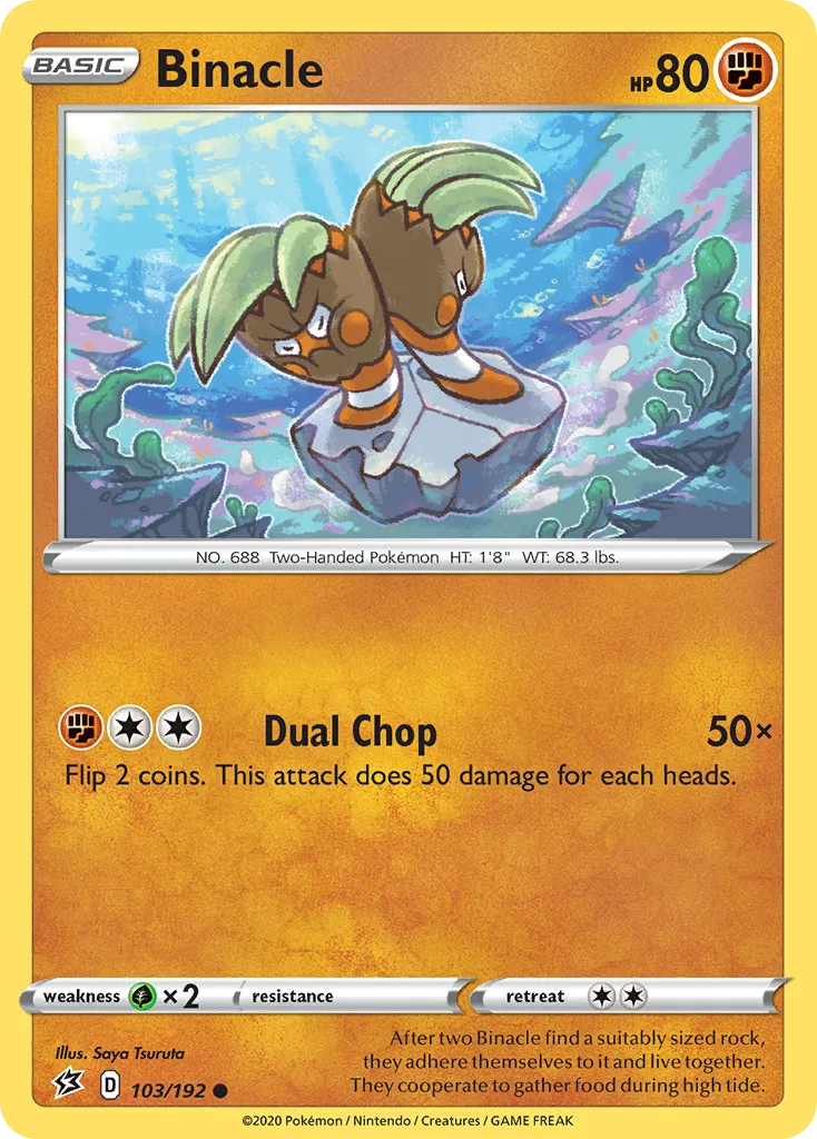 Binacle — SWSH02: Rebel Clash — Pokemon
