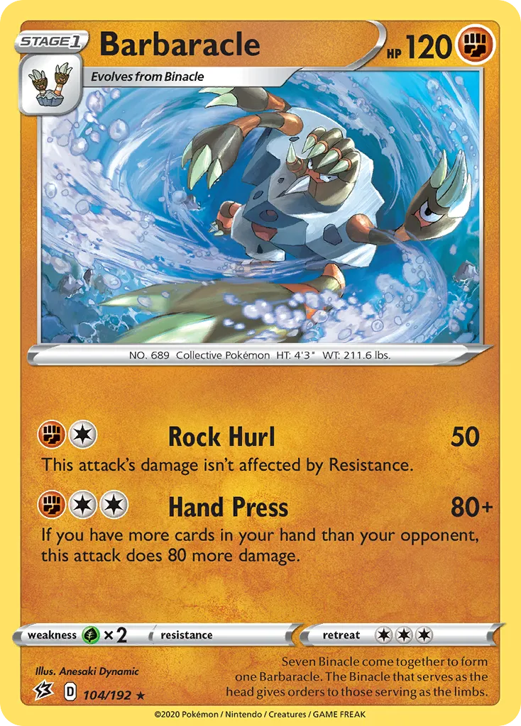 Barbaracle — SWSH02: Rebel Clash — Pokemon