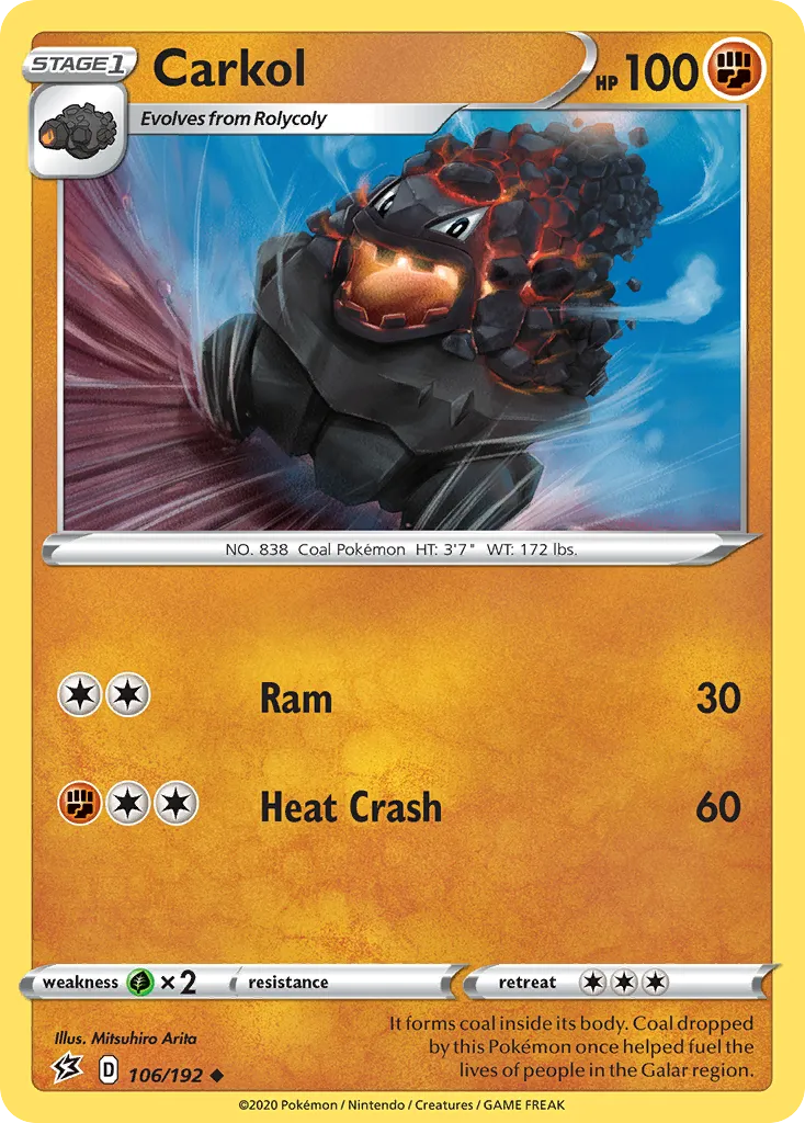 Carkol — SWSH02: Rebel Clash — Pokémon